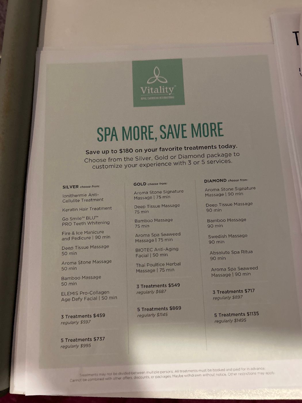 Vitality Spa & Fitness Center - Quantum of the Seas