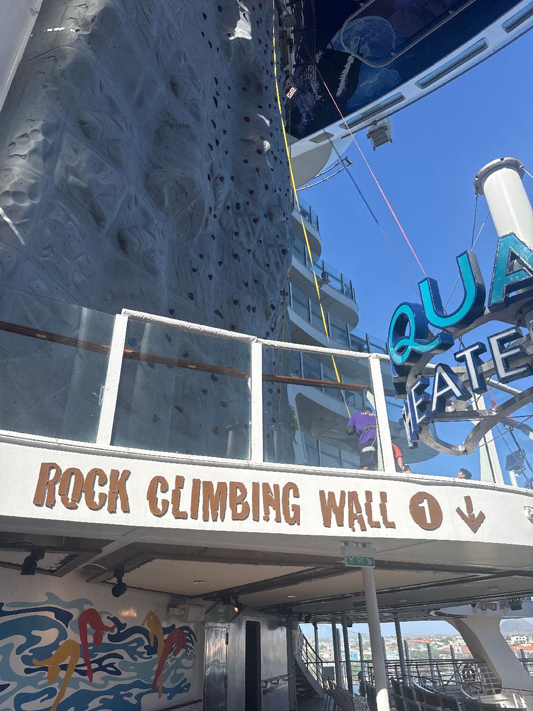 Rock Climbing Wall - Allure of the Seas